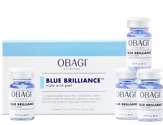 Bộ peel tái cấu trúc nền da Obagi Clinical Blue Brilliance Triple Acid Peel