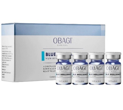 Bộ peel tái cấu trúc nền da Obagi Clinical Blue Brilliance Triple Acid Peel