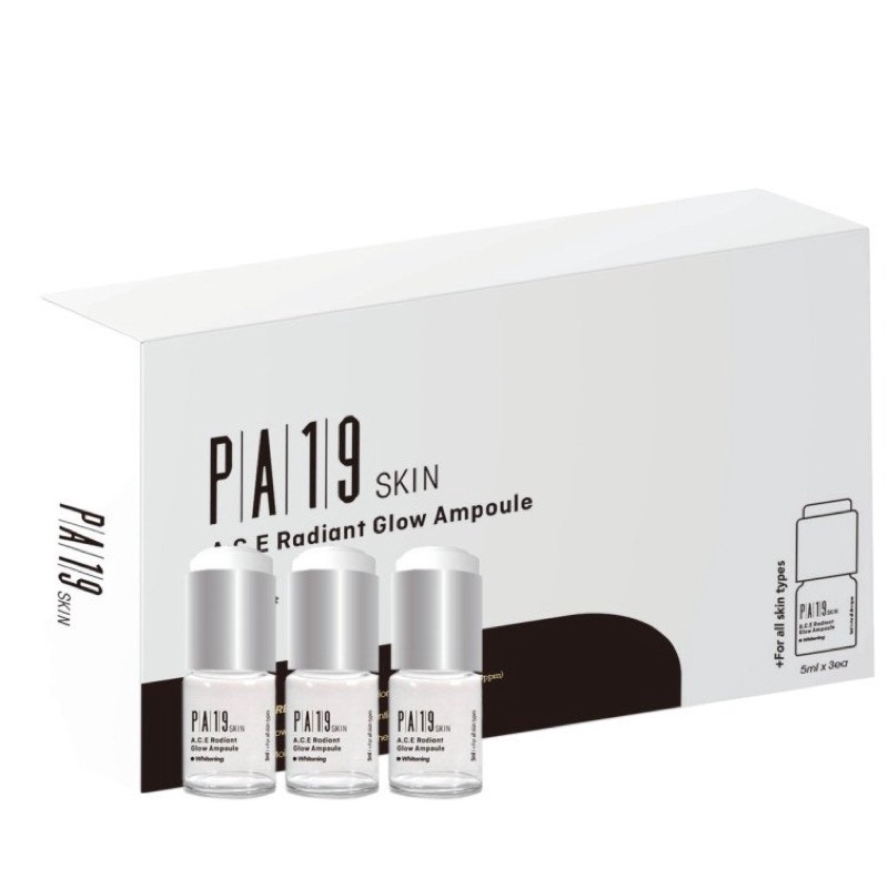 PA19 SKIN A.C.E RDIANT GLOW AMPOULE WHITENING/ SIÊU TINH CHẤT DƯỠNG TRẮNG PA19 SKIN A.C.E RDIANT GLOW AMPOULE WHITENING