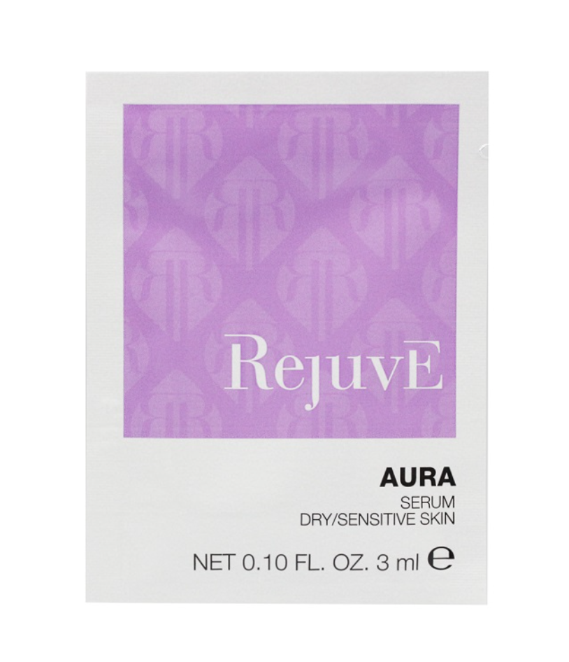 REJUVE AURA SERUM 3ML/ SERUM CHO DA KHÔ/DA NHẠY CẢM, DƯỠNG ẨM VÀ LÀM DỊU DA. REJUVE AURA MASK 3ML