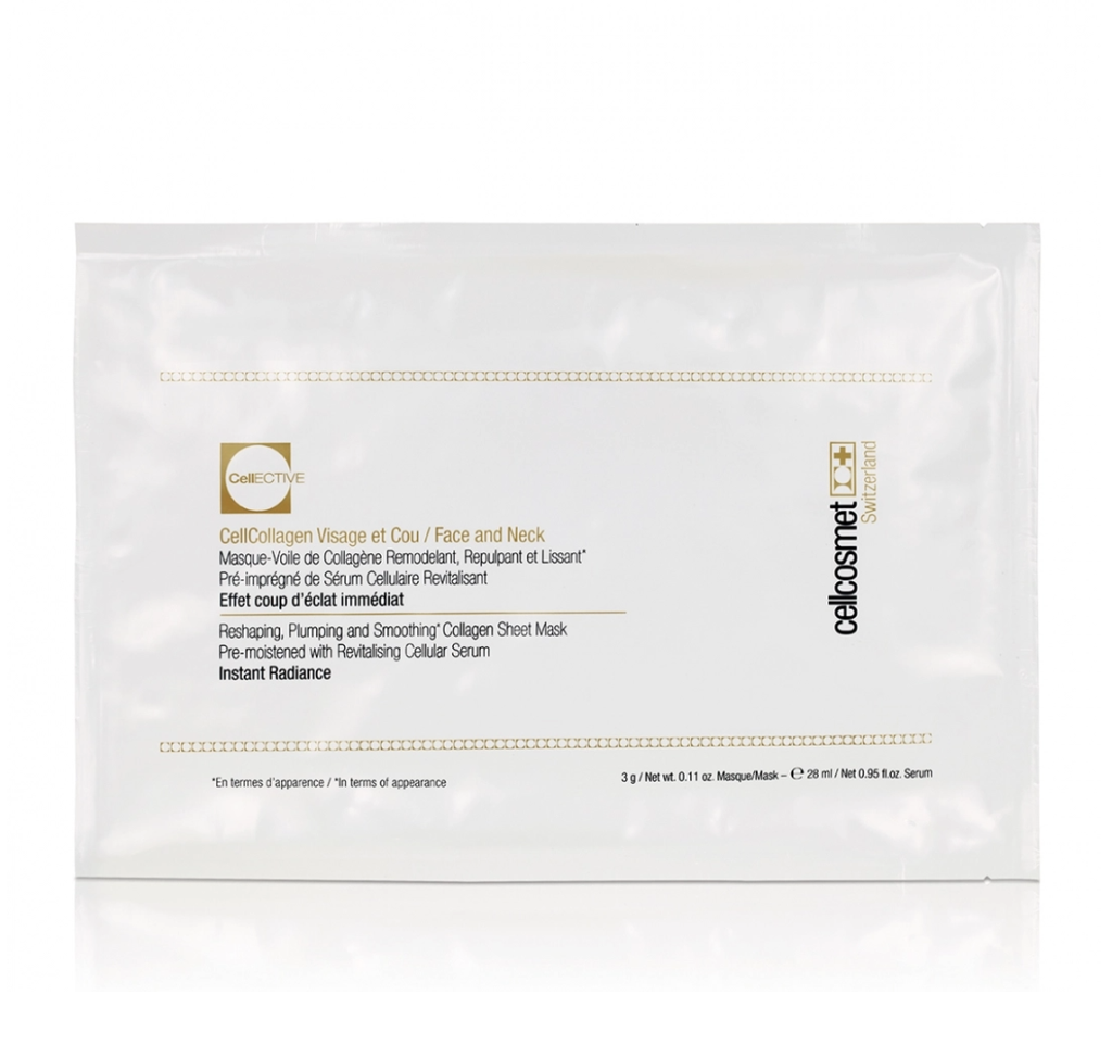 CELLCOSMET CELLECTIVE CELLCOLLAGEN FACE AND NECK (1 mask)/ MẶT NẠ BỔ SUNG COLLAGEN CELLCOSMET CELLECTIVE CELLCOLLAGEN FACE AND NECK (1 mask)