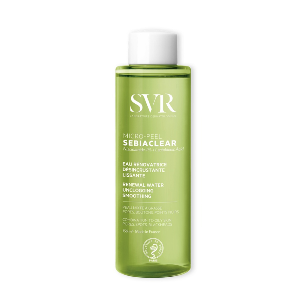 SVR SEBIACLEAR MICRO PEEL 150ML/ NƯỚC HOA HỒNG DÀNH CHO DA DẦU MỤN SVR SEBIACLEAR MICRO PEEL 150ML