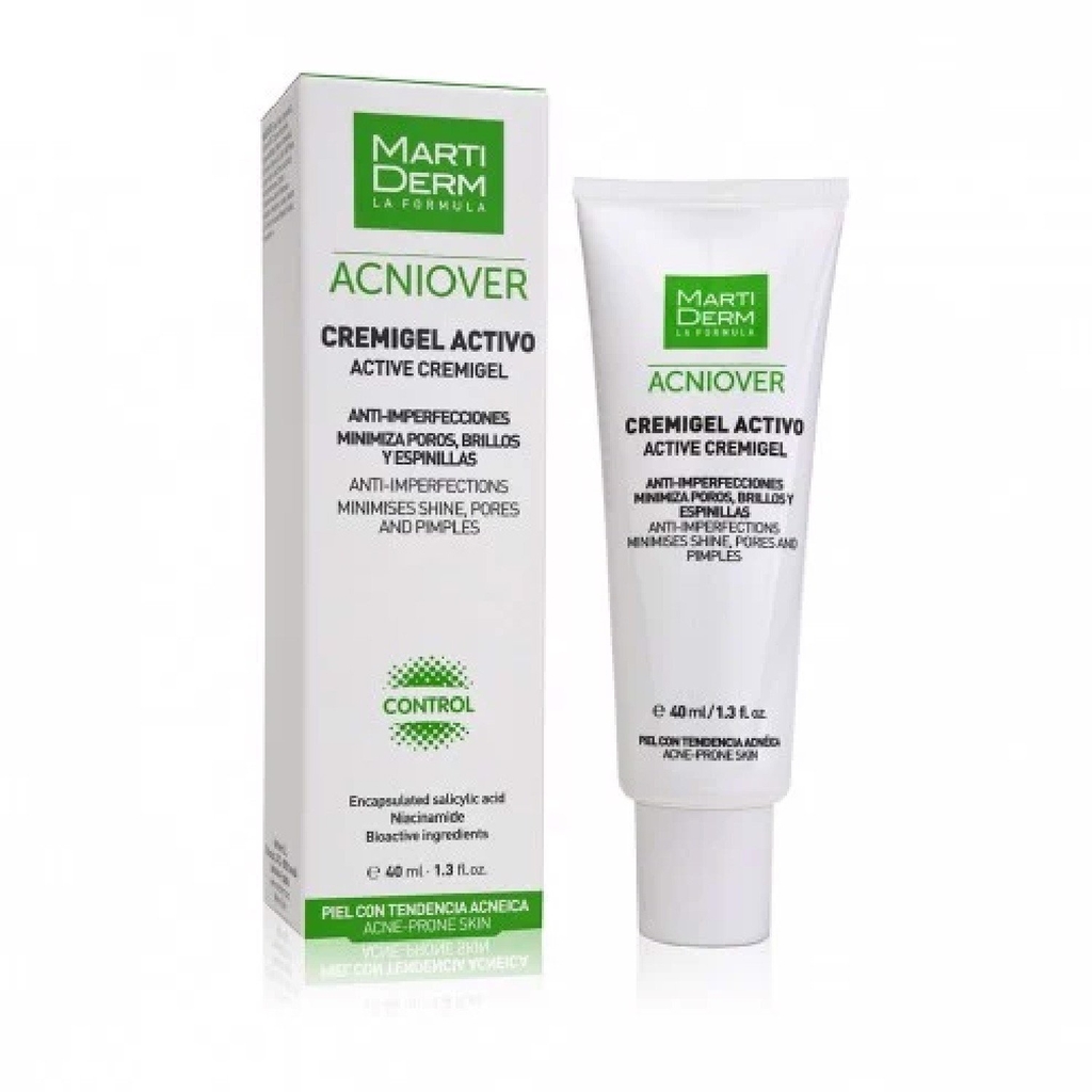 MARTIDERM ACNIOVER ACTIVE CREMIGEL/ KEM DƯỠNG GIẢM NHỜN, MỤN THU NHỎ LCL