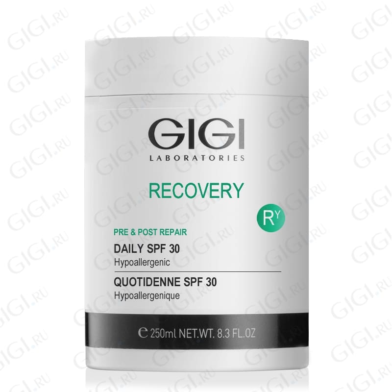 GIGI Recovery Daily Moisturizing Cream SPF 30 250ml/ Kem Chống Nắng Và Phục Hồi Da