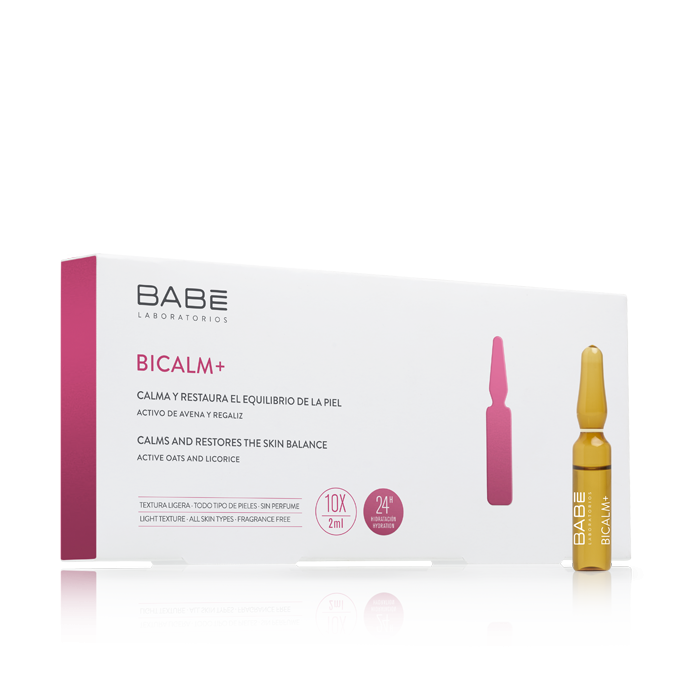 BABE BICALM+ 10 UNITS 2 X 10ML/ AMPOULE BICALM+ GIÚP GIẢM ĐAU, LÀM DỊU VÀ PHỤC HỒI DA BABE BICALM+ 10 UNITS 2 X 10ML