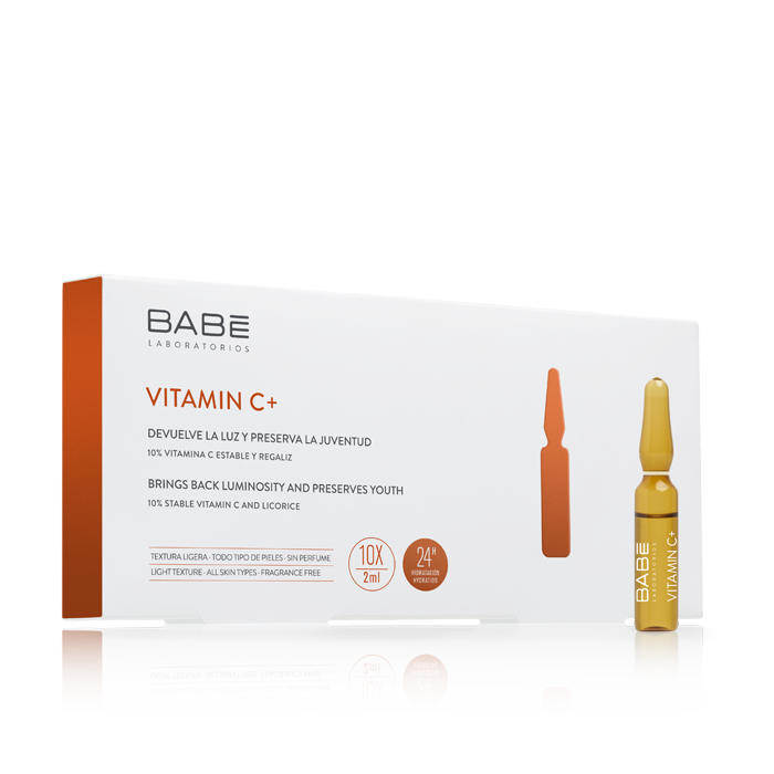 BABE VITAMIN C+/ AMPOULE VITAMIN C+ LÀM SÁNG, MỊN, ĐỀU MÀU VÀ CHỐNG LÃO HÓA DA BABE VITAMIN C+