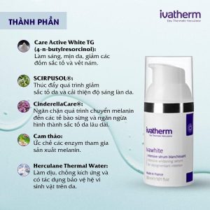 Thanh Phan Cua Serum Dac Tri Nam Ivatherm Ivawhite Intensive Whitening Serum