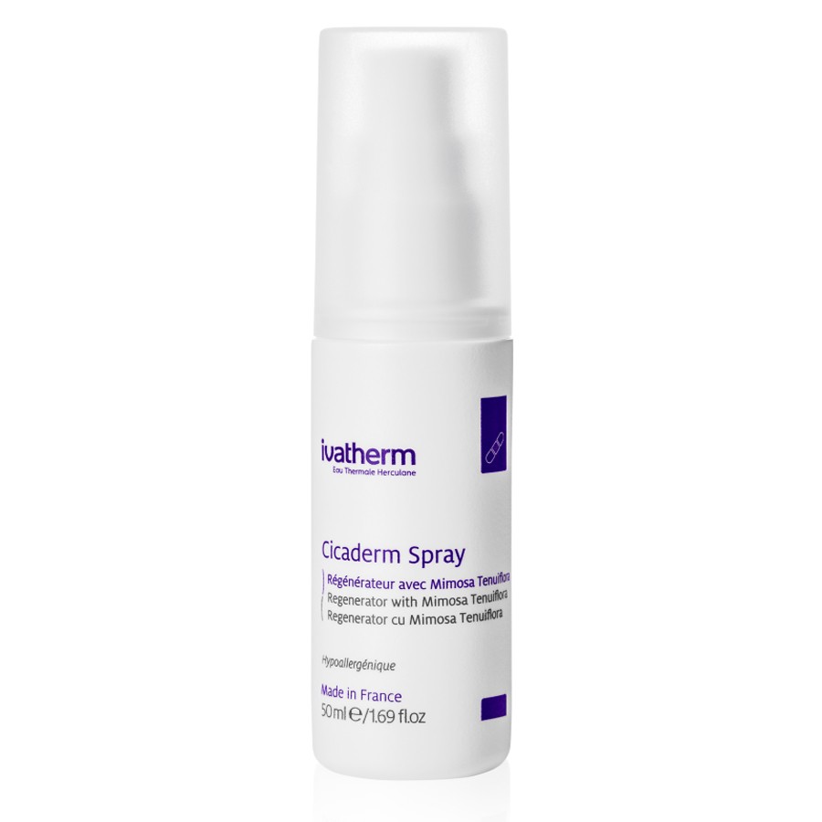 Xịt kháng viêm & tái tạo da – Ivatherm Cicaderm Spray 50ml