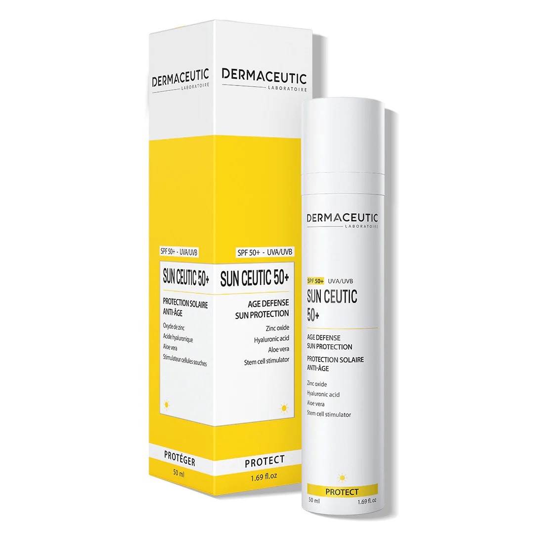 MUA 1 TẶNG 1 Kem chống nắng dưỡng ẩm & phục hồi da nhạy cảm Dermaceutic Sun Ceutic SPF50+ 50ml